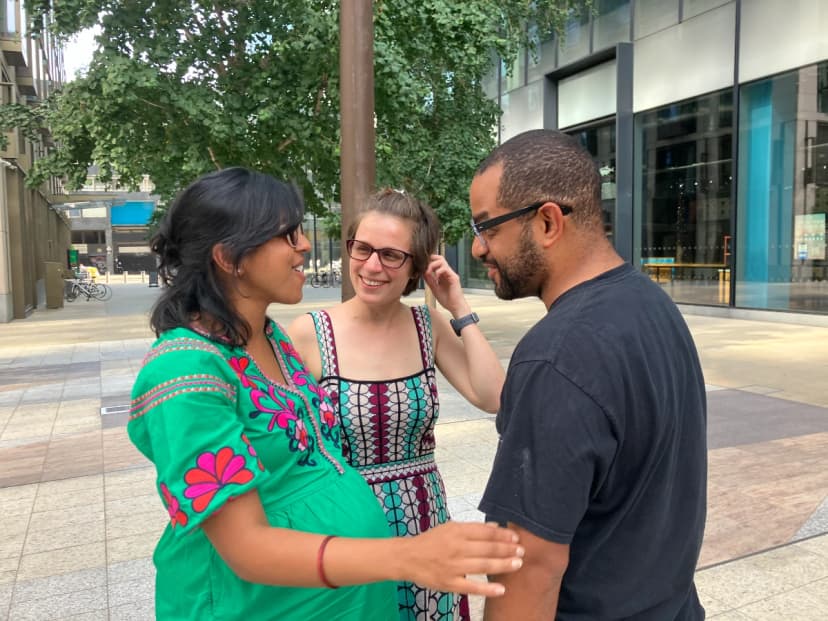 <span style="font-weight: 400;">First time meeting in person with Keith Hawkins and Payel Das after more than 5 years with regular discussions via zoom (London, 2023)</span>