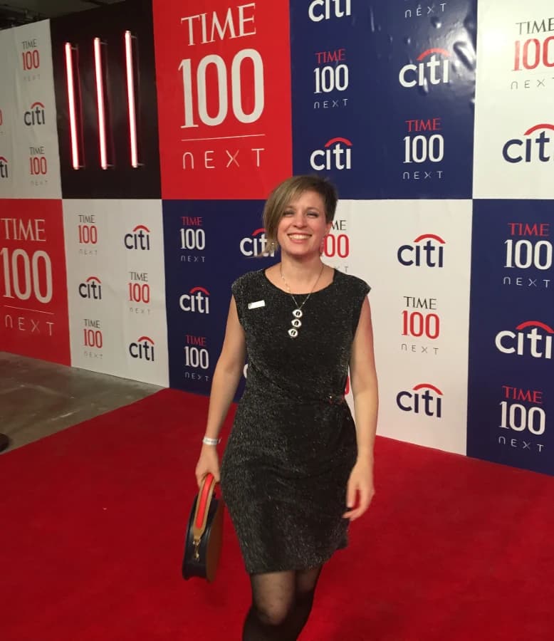 Paula Jofré en la alfombra roja del evento TIME 100 Next 2019 (Nueva York, 2019)